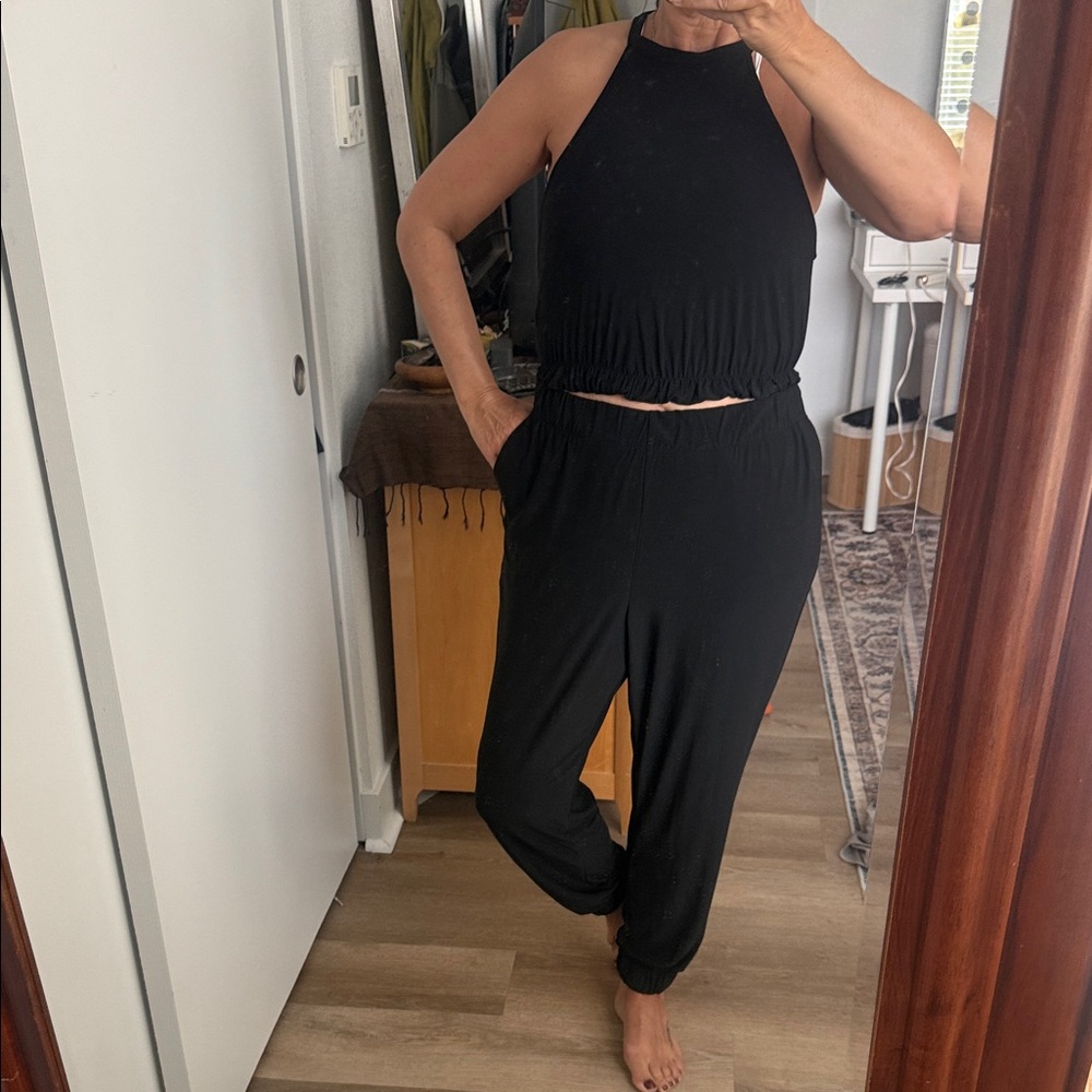 Zara Black Women's Silky 2 Piece set